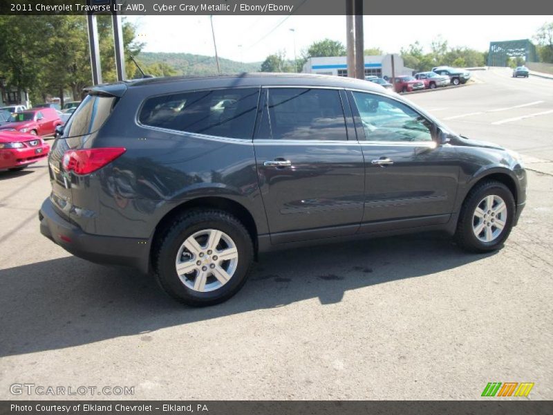 Cyber Gray Metallic / Ebony/Ebony 2011 Chevrolet Traverse LT AWD