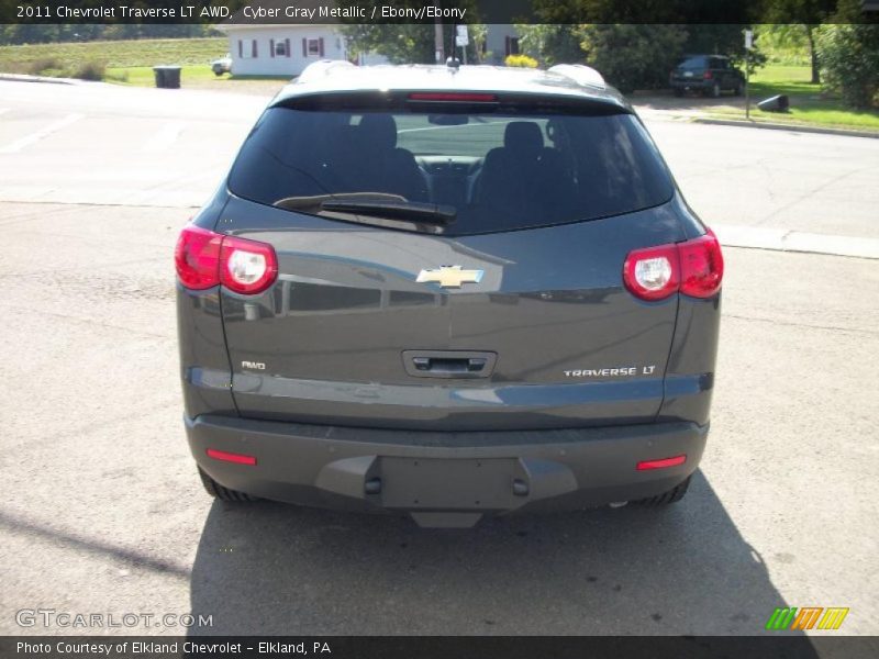 Cyber Gray Metallic / Ebony/Ebony 2011 Chevrolet Traverse LT AWD