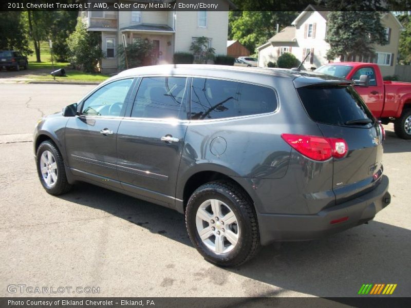 Cyber Gray Metallic / Ebony/Ebony 2011 Chevrolet Traverse LT AWD