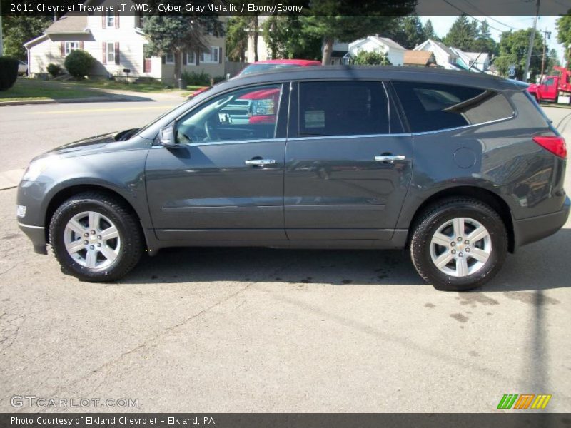 Cyber Gray Metallic / Ebony/Ebony 2011 Chevrolet Traverse LT AWD