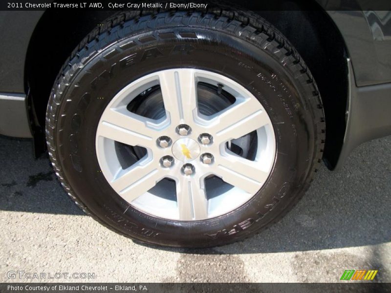 Cyber Gray Metallic / Ebony/Ebony 2011 Chevrolet Traverse LT AWD