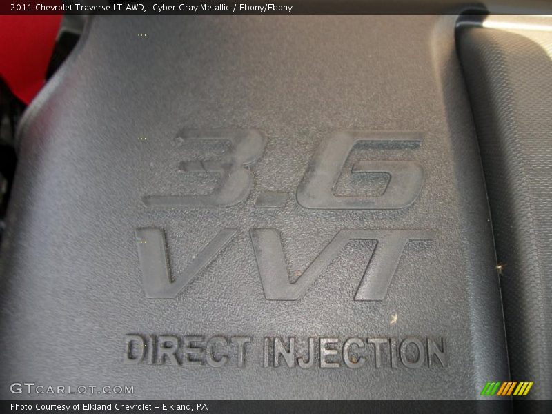 Cyber Gray Metallic / Ebony/Ebony 2011 Chevrolet Traverse LT AWD