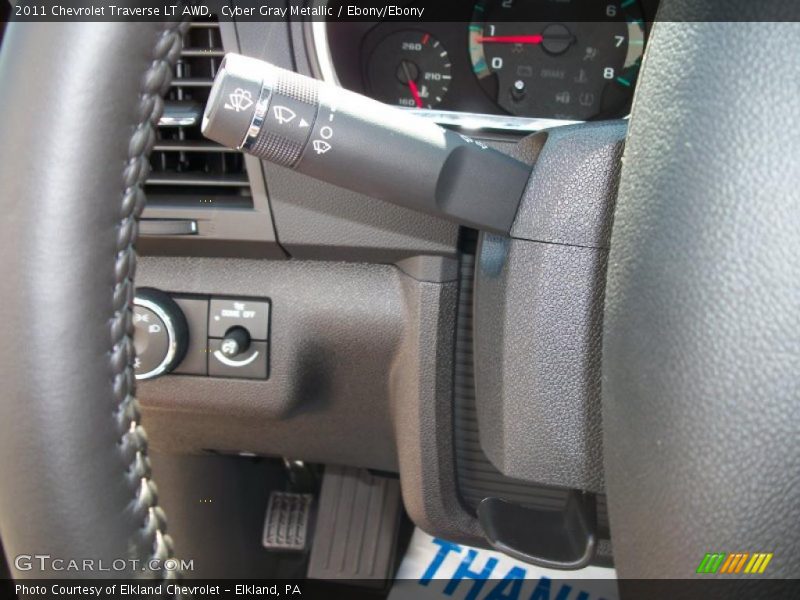 Cyber Gray Metallic / Ebony/Ebony 2011 Chevrolet Traverse LT AWD