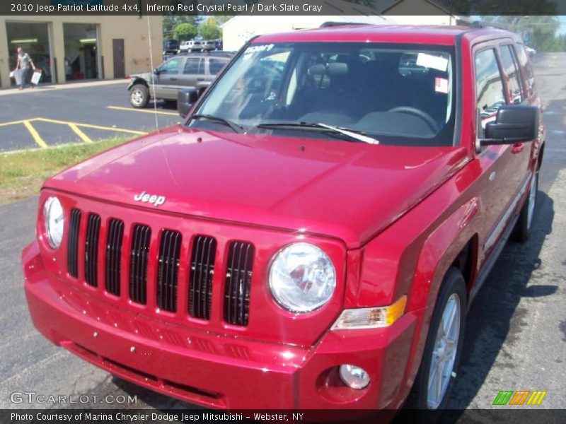 Inferno Red Crystal Pearl / Dark Slate Gray 2010 Jeep Patriot Latitude 4x4