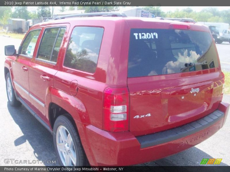 Inferno Red Crystal Pearl / Dark Slate Gray 2010 Jeep Patriot Latitude 4x4
