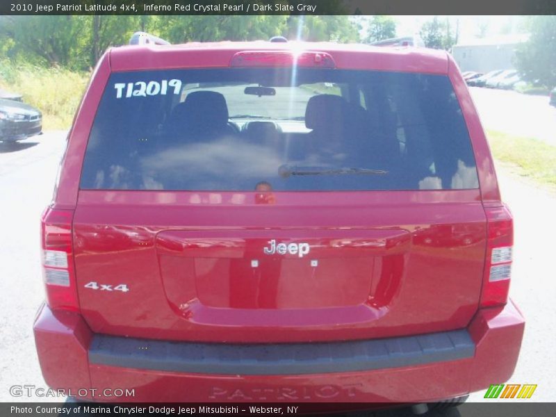 Inferno Red Crystal Pearl / Dark Slate Gray 2010 Jeep Patriot Latitude 4x4