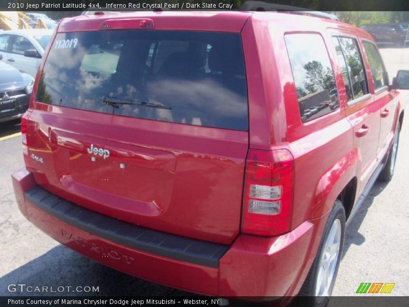 Inferno Red Crystal Pearl / Dark Slate Gray 2010 Jeep Patriot Latitude 4x4
