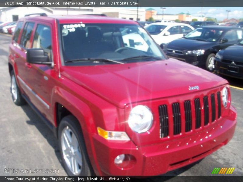 Inferno Red Crystal Pearl / Dark Slate Gray 2010 Jeep Patriot Latitude 4x4