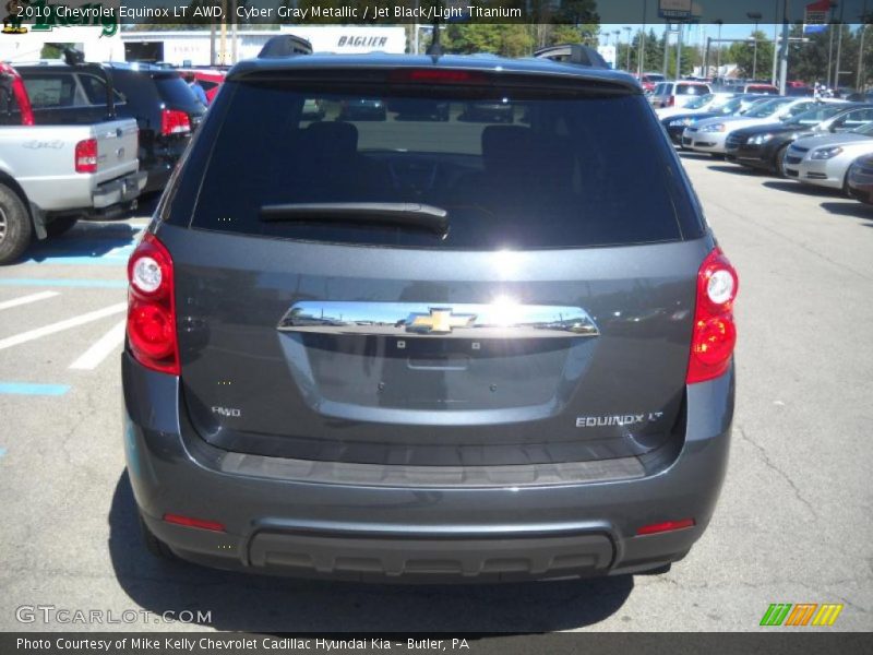 Cyber Gray Metallic / Jet Black/Light Titanium 2010 Chevrolet Equinox LT AWD