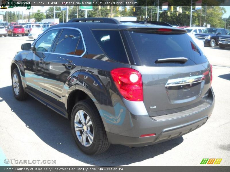 Cyber Gray Metallic / Jet Black/Light Titanium 2010 Chevrolet Equinox LT AWD