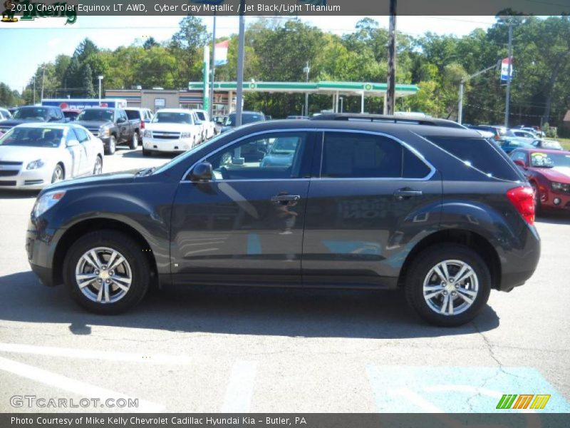 Cyber Gray Metallic / Jet Black/Light Titanium 2010 Chevrolet Equinox LT AWD