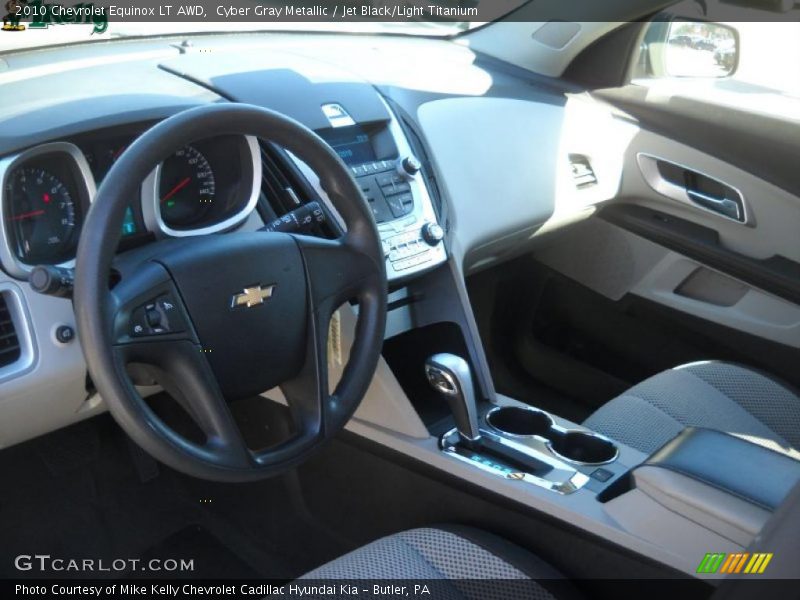 Cyber Gray Metallic / Jet Black/Light Titanium 2010 Chevrolet Equinox LT AWD