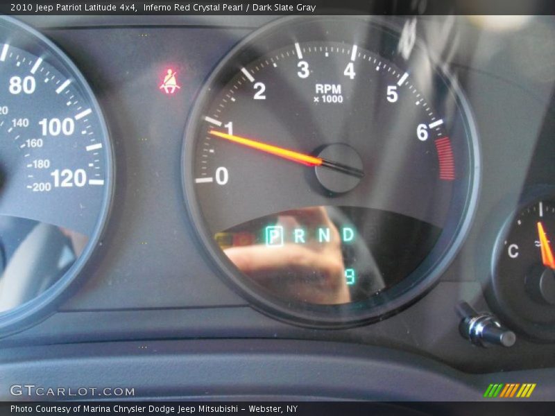 Inferno Red Crystal Pearl / Dark Slate Gray 2010 Jeep Patriot Latitude 4x4