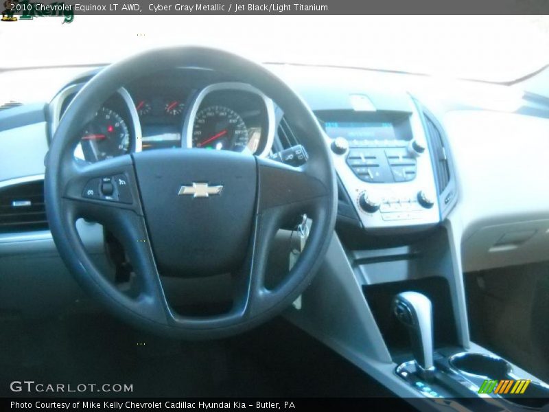 Cyber Gray Metallic / Jet Black/Light Titanium 2010 Chevrolet Equinox LT AWD