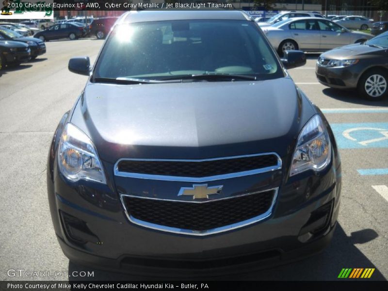 Cyber Gray Metallic / Jet Black/Light Titanium 2010 Chevrolet Equinox LT AWD