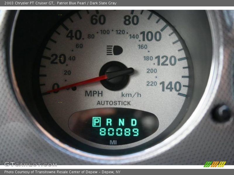 Patriot Blue Pearl / Dark Slate Gray 2003 Chrysler PT Cruiser GT