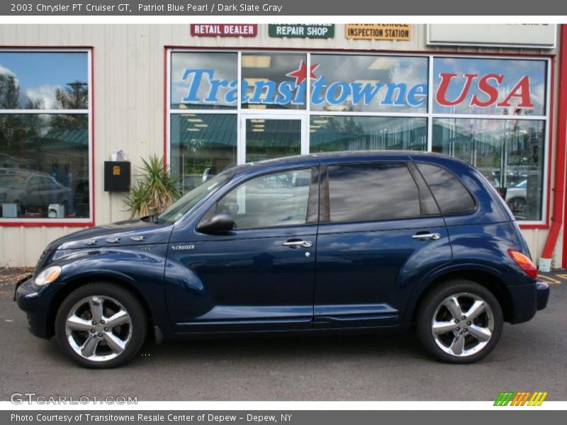 Patriot Blue Pearl / Dark Slate Gray 2003 Chrysler PT Cruiser GT