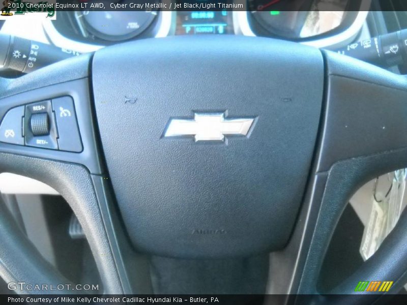 Cyber Gray Metallic / Jet Black/Light Titanium 2010 Chevrolet Equinox LT AWD