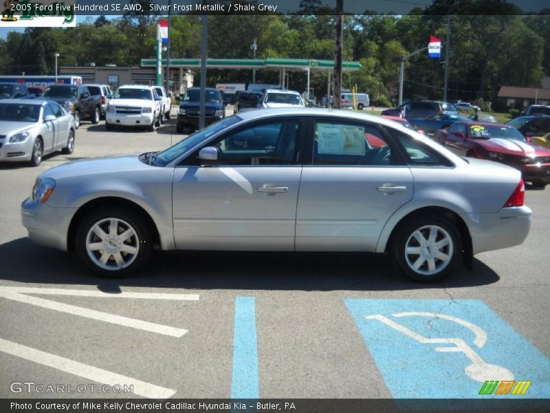 Silver Frost Metallic / Shale Grey 2005 Ford Five Hundred SE AWD