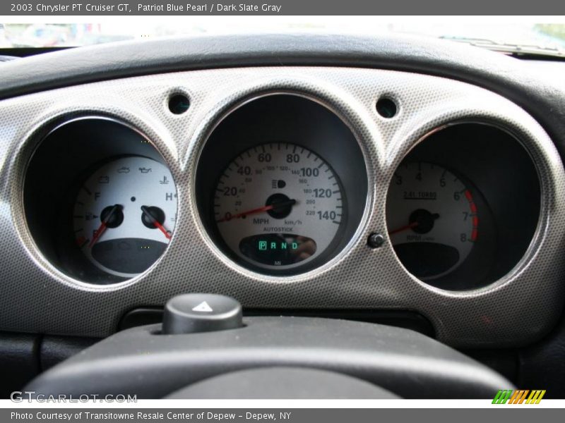 Patriot Blue Pearl / Dark Slate Gray 2003 Chrysler PT Cruiser GT