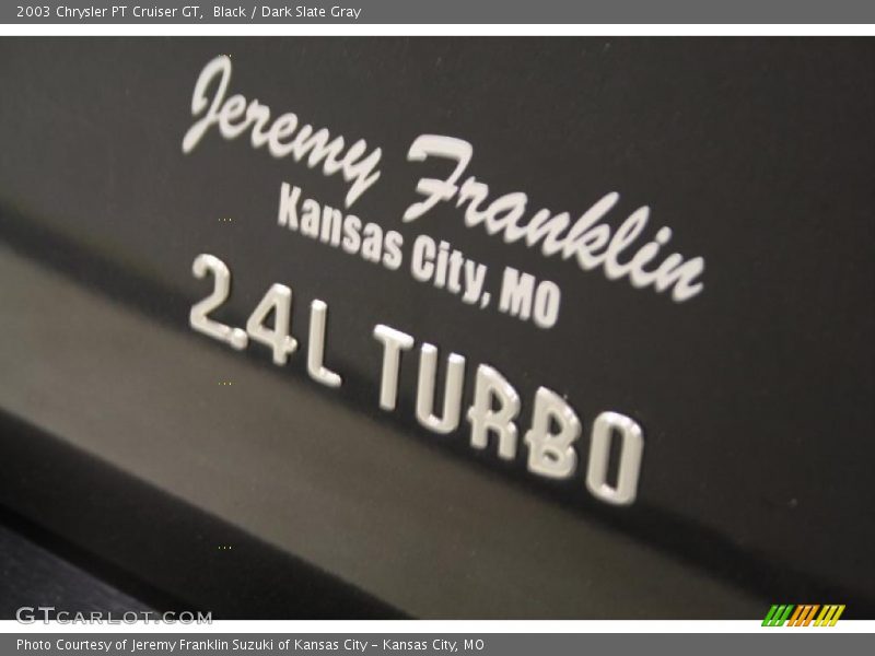 Black / Dark Slate Gray 2003 Chrysler PT Cruiser GT