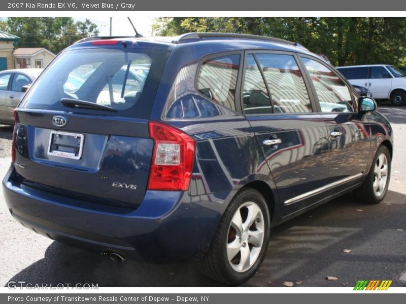 Velvet Blue / Gray 2007 Kia Rondo EX V6