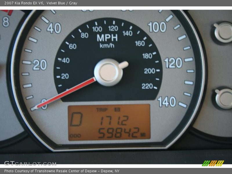 Velvet Blue / Gray 2007 Kia Rondo EX V6