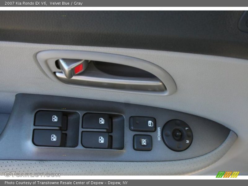 Velvet Blue / Gray 2007 Kia Rondo EX V6