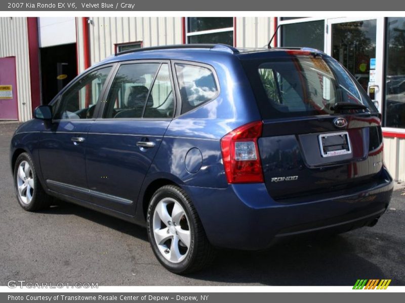 Velvet Blue / Gray 2007 Kia Rondo EX V6