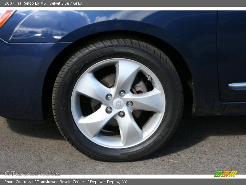 Velvet Blue / Gray 2007 Kia Rondo EX V6