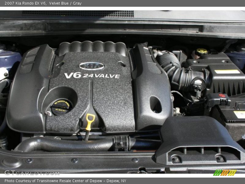 Velvet Blue / Gray 2007 Kia Rondo EX V6