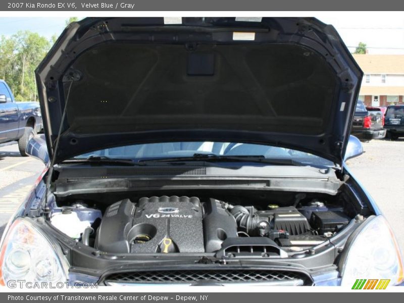 Velvet Blue / Gray 2007 Kia Rondo EX V6