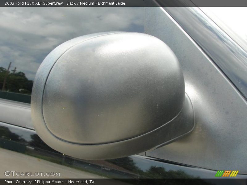 Black / Medium Parchment Beige 2003 Ford F150 XLT SuperCrew