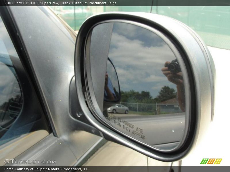 Black / Medium Parchment Beige 2003 Ford F150 XLT SuperCrew