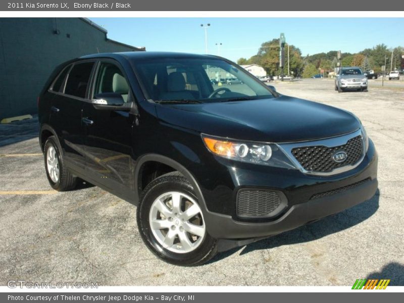 Ebony Black / Black 2011 Kia Sorento LX