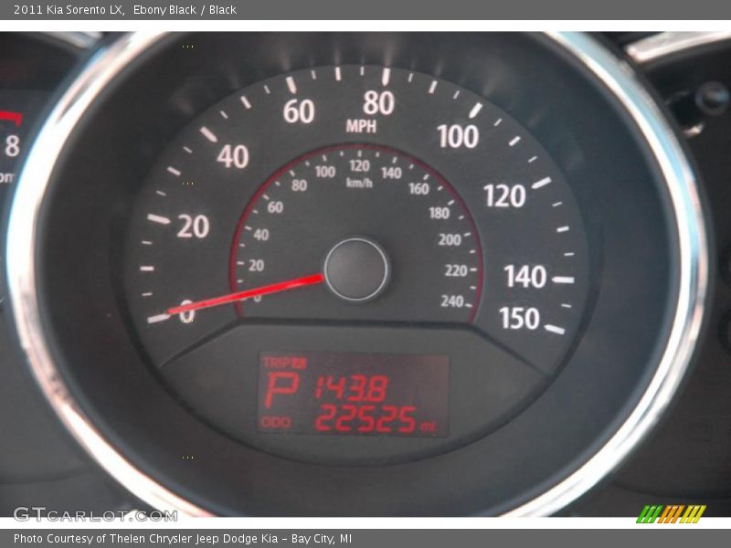 Ebony Black / Black 2011 Kia Sorento LX