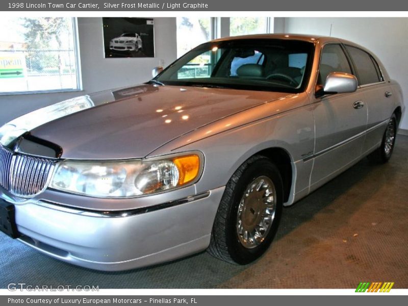 Silver Frost Metallic / Light Graphite 1998 Lincoln Town Car Cartier