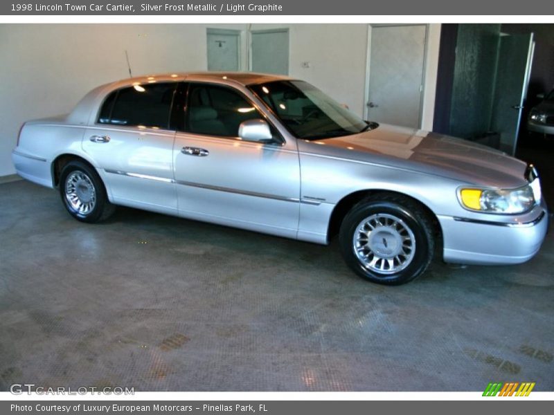 Silver Frost Metallic / Light Graphite 1998 Lincoln Town Car Cartier