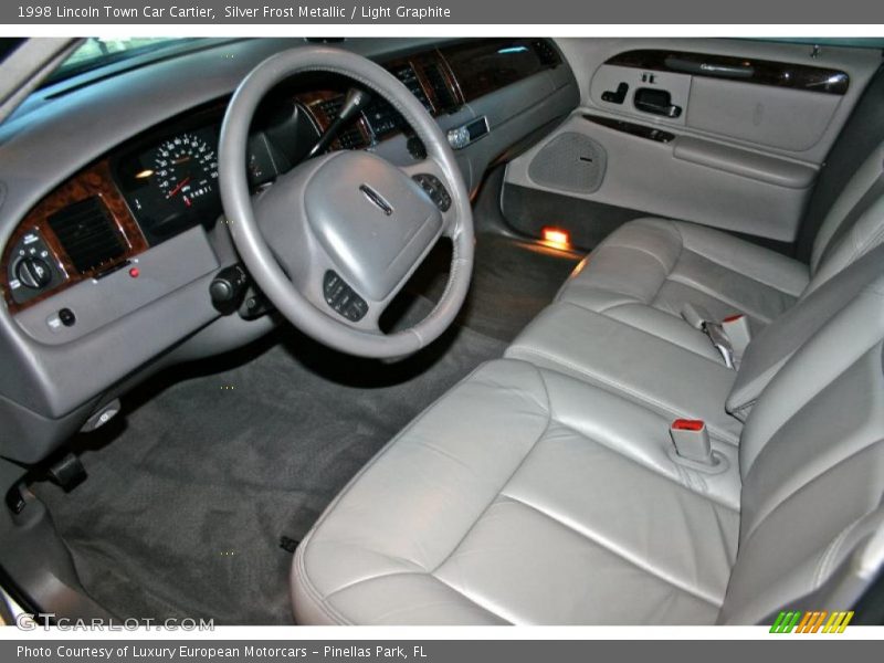 Silver Frost Metallic / Light Graphite 1998 Lincoln Town Car Cartier