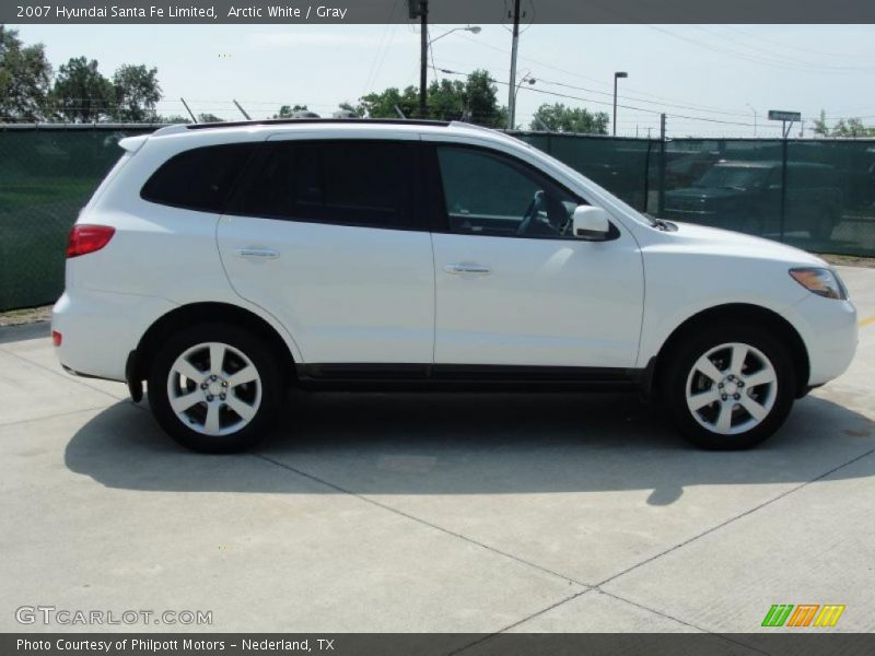 Arctic White / Gray 2007 Hyundai Santa Fe Limited