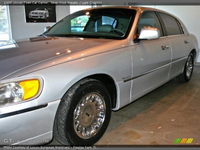 Silver Frost Metallic / Light Graphite 1998 Lincoln Town Car Cartier