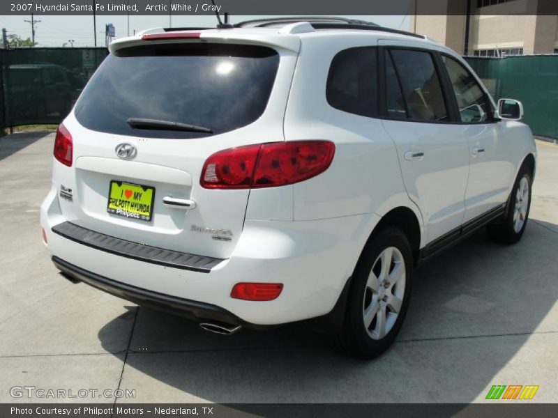 Arctic White / Gray 2007 Hyundai Santa Fe Limited