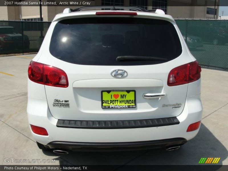 Arctic White / Gray 2007 Hyundai Santa Fe Limited