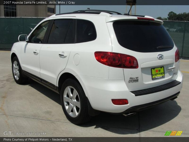 Arctic White / Gray 2007 Hyundai Santa Fe Limited
