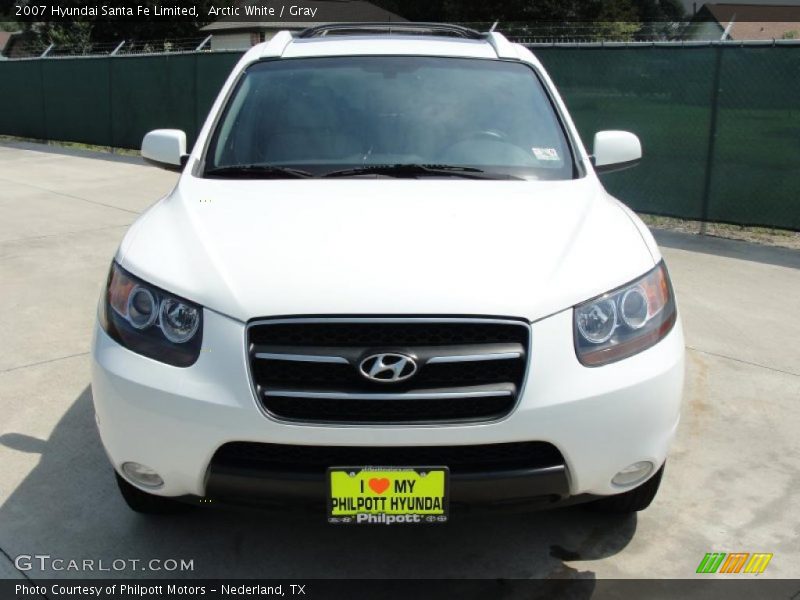 Arctic White / Gray 2007 Hyundai Santa Fe Limited