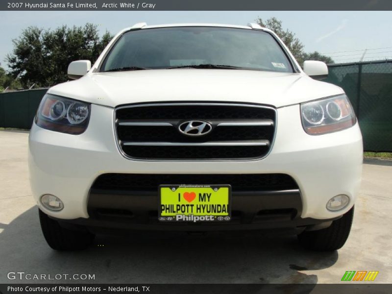Arctic White / Gray 2007 Hyundai Santa Fe Limited