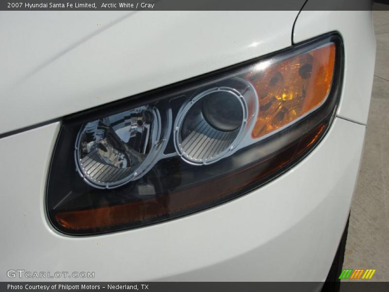 Arctic White / Gray 2007 Hyundai Santa Fe Limited