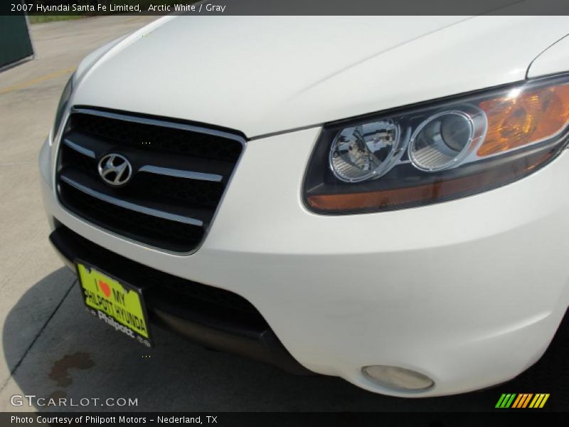 Arctic White / Gray 2007 Hyundai Santa Fe Limited