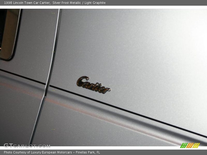 Silver Frost Metallic / Light Graphite 1998 Lincoln Town Car Cartier