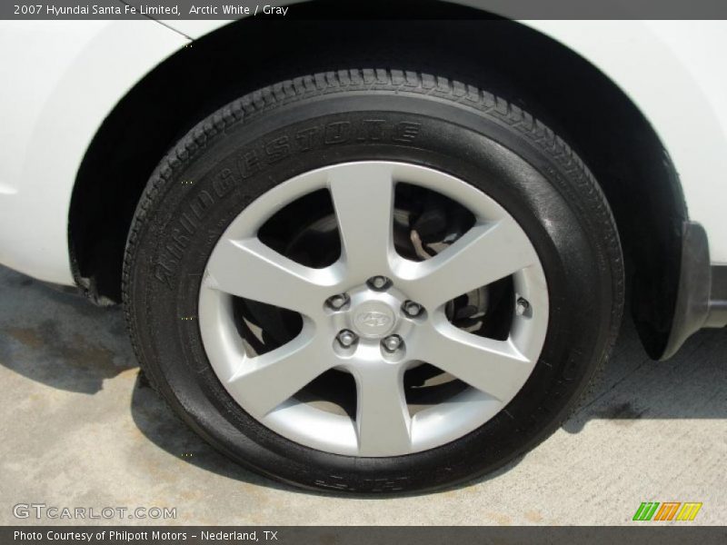 Arctic White / Gray 2007 Hyundai Santa Fe Limited
